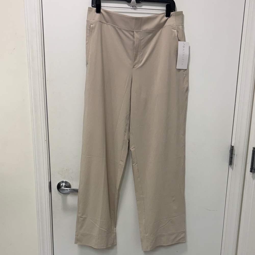 ATHLETA LIGHT BEIGE PANTS - Picture 1 of 6